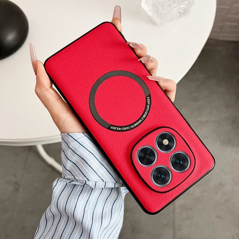 Deksel Til Xiaomi Redmi Note 14 Pro 5g Magsafe-kompatibelt Skinn-effekt