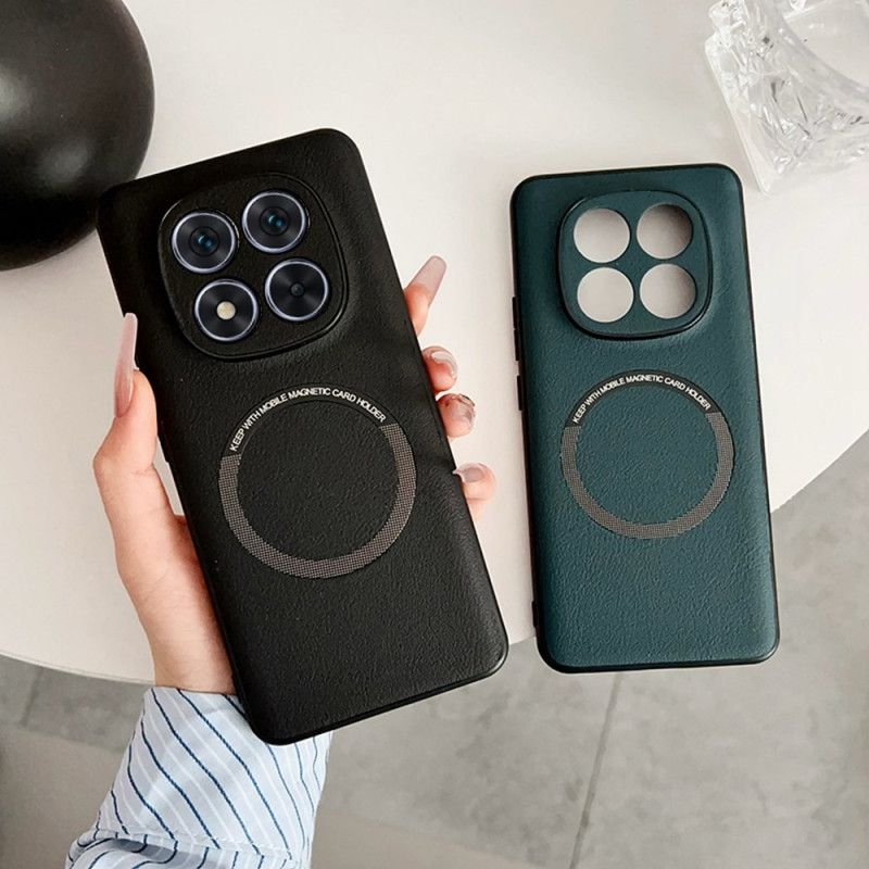 Deksel Til Xiaomi Redmi Note 14 Pro 5g Magsafe-kompatibelt Skinn-effekt