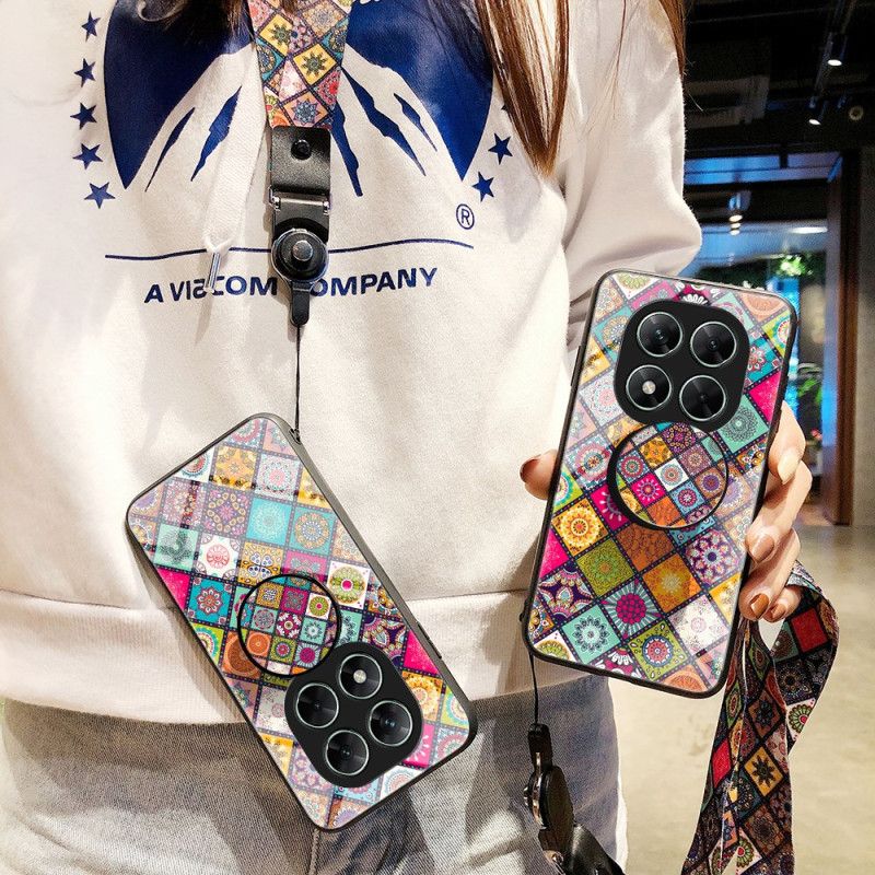 Deksel Xiaomi Redmi Note 14 Pro 5g Lappeteknikkstropp Og Ringholder Beskyttelse Deksel