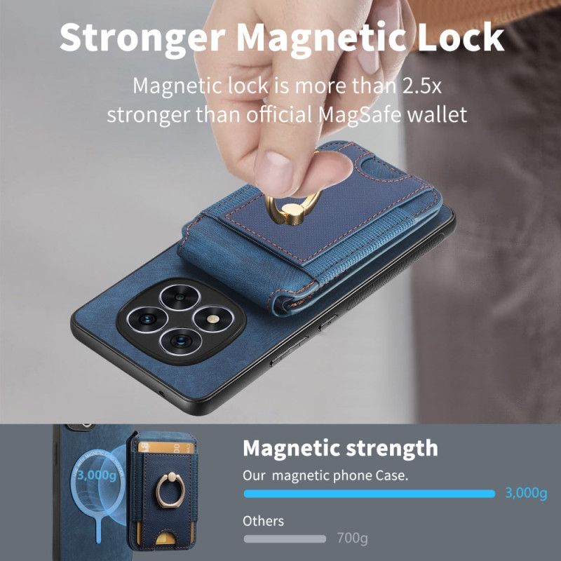 Deksel Xiaomi Redmi Note 14 Pro 5g Mobildeksel Magnetisk Kortholder Med Vertikal Klaff