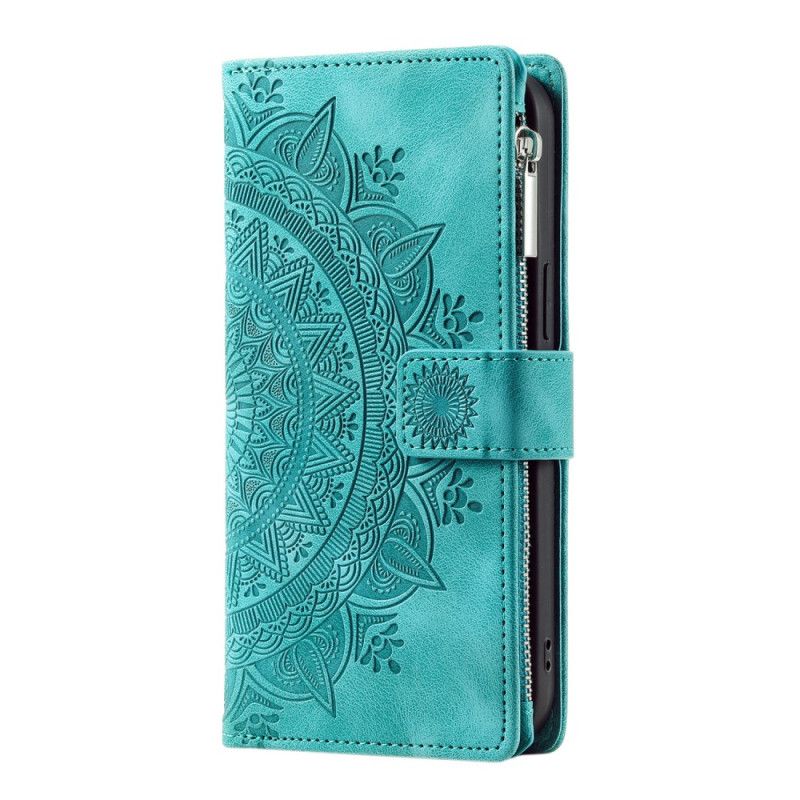 Etui Xiaomi Redmi Note 14 Pro 5g Mandala Semsket Skinneffekt Lommebok Beskyttelse Deksel