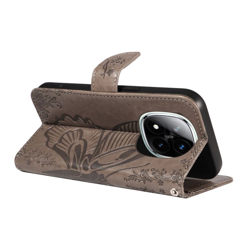 Folio Deksel Til Xiaomi Redmi Note 14 Pro 5g Grafisk Sommerfugl