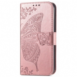 Folio Deksel Xiaomi Redmi Note 14 Pro 5g Barokk Sommerfugl