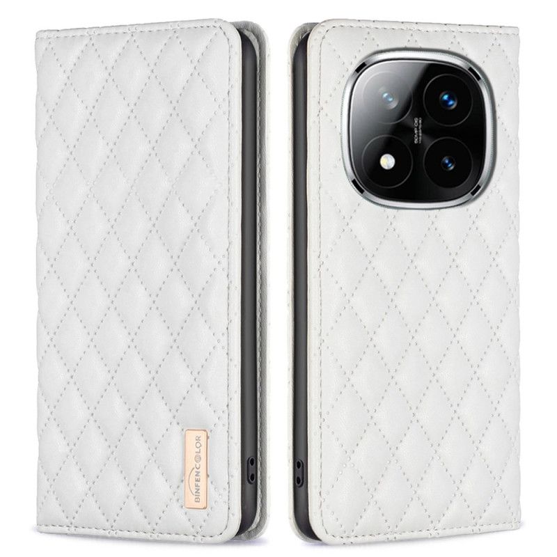 Folio Deksel Xiaomi Redmi Note 14 Pro 5g Binfen-farge Vattert Beskyttelse Deksel