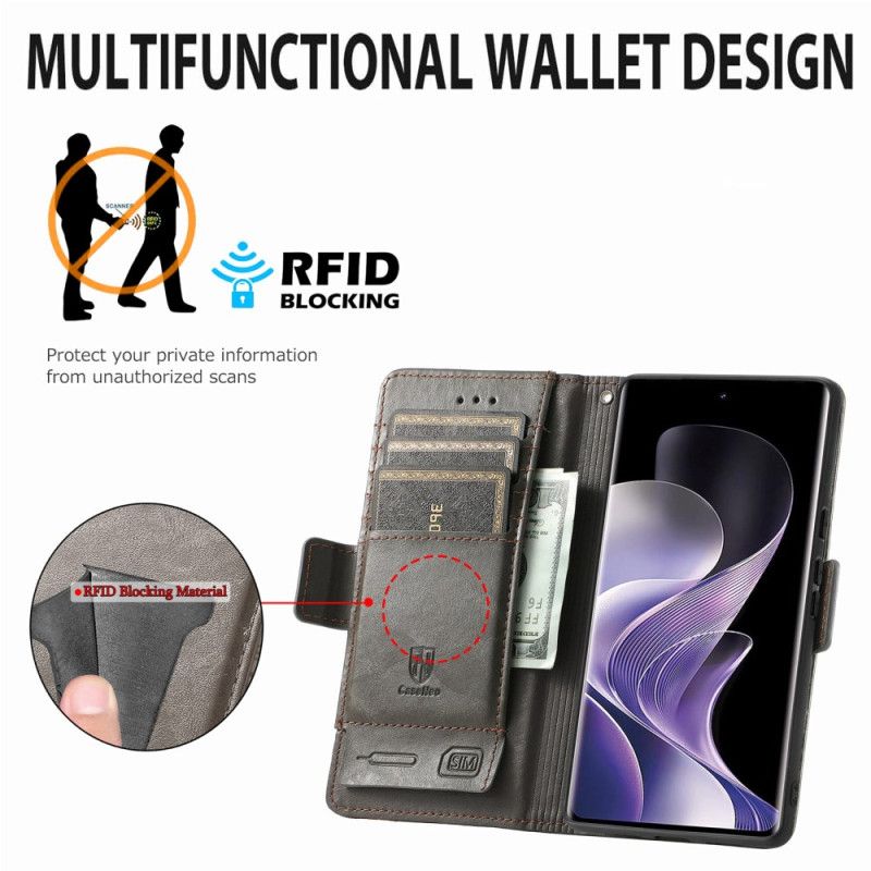 Folio Deksel Xiaomi Redmi Note 14 Pro 5g Caseneo Beskyttelse Deksel