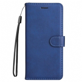 Folio Deksel Xiaomi Redmi Note 14 Pro 5g Ensfarget Kunstskinn Beskyttelse Deksel