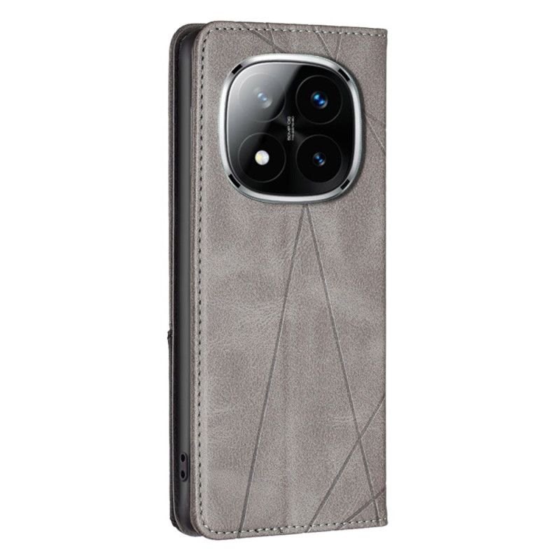 Folio Deksel Xiaomi Redmi Note 14 Pro 5g Geometrisk Beskyttelse Deksel