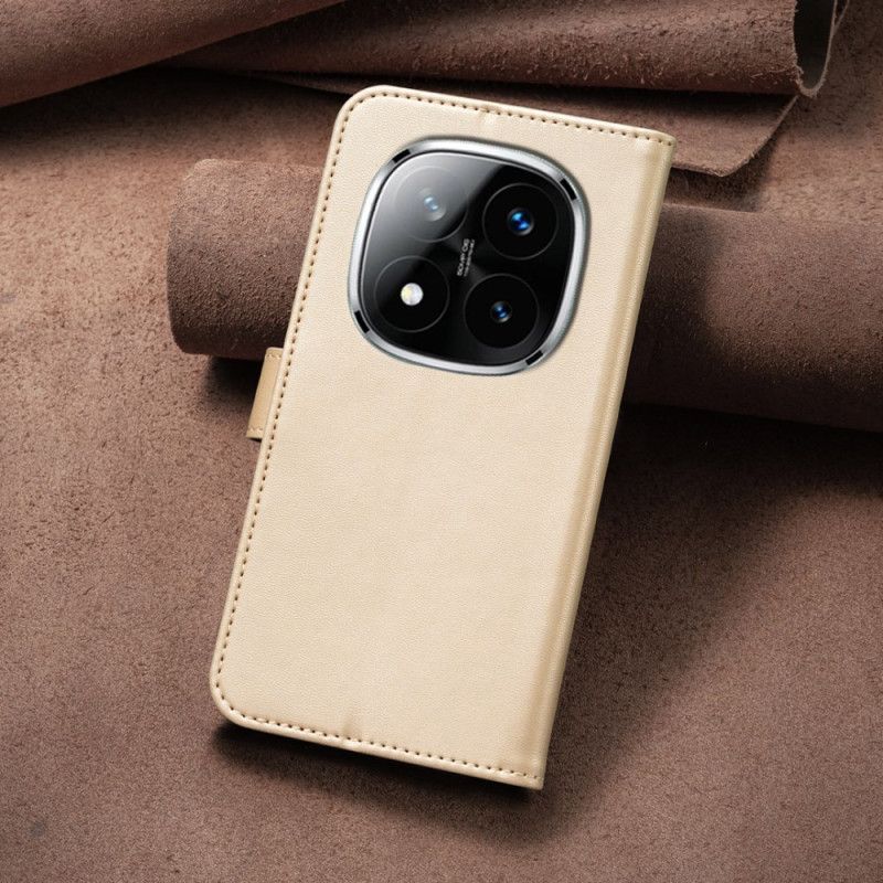 Folio Deksel Xiaomi Redmi Note 14 Pro 5g Kløverfarget