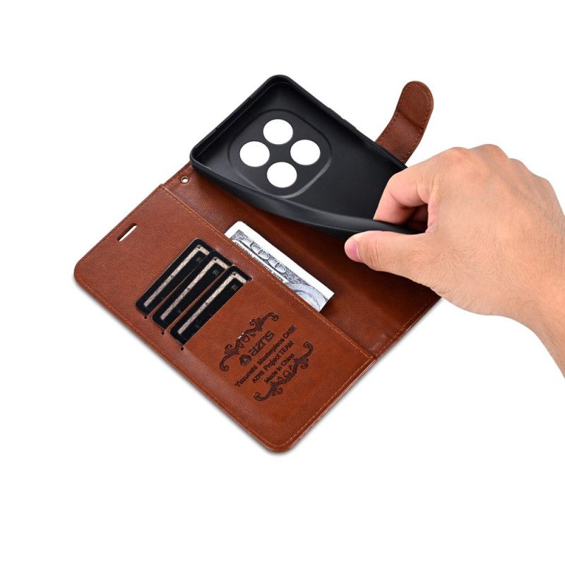 Lærdeksel Folio Deksel Xiaomi Redmi Note 14 Pro 5g Mobildeksel Azns