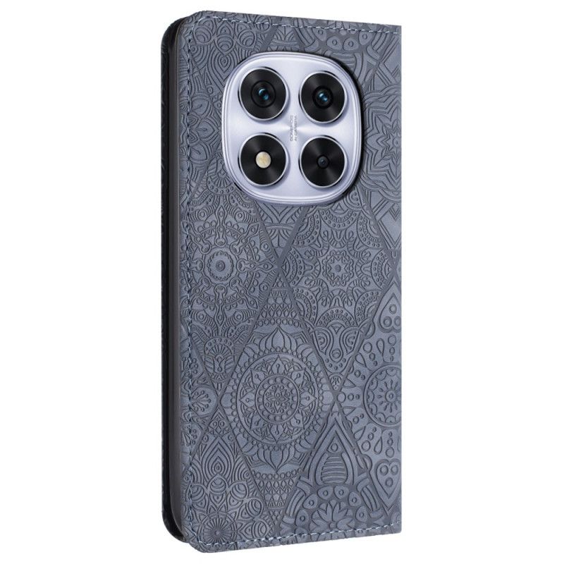 Lærdeksel Folio Deksel Xiaomi Redmi Note 14 Pro 5g Mobildeksel Lappeteknikk