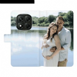 Lærdeksel Folio Deksel Xiaomi Redmi Note 14 Pro 5g Mobildeksel Tilpasset