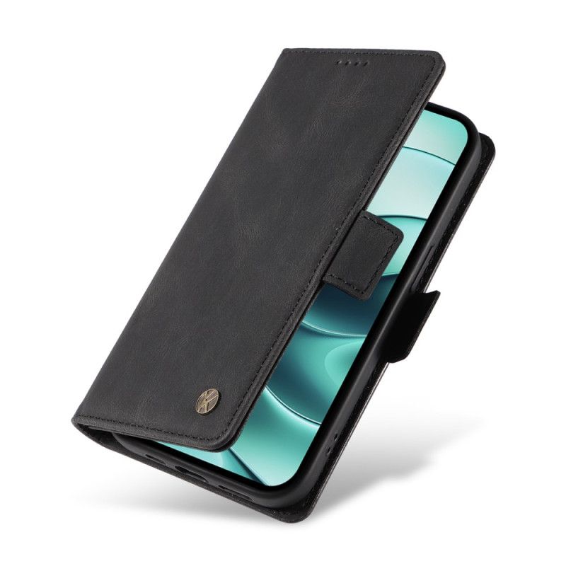 Lærdeksel Folio Deksel Xiaomi Redmi Note 14 Pro 5g Mobildeksel Ykatu Semsket Skinneffekt