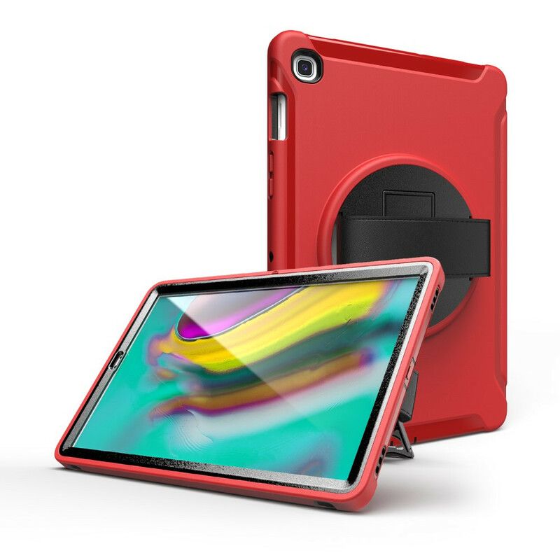 Deksel Til Samsung Galaxy Tab S5e Beskyttelse Trippel Beskyttelse Med Stropp Og Holder