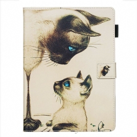 Folio Deksel Til Samsung Galaxy Tab S5e Blåøyde Katter
