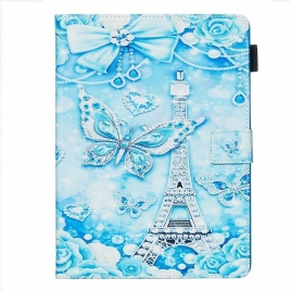 Folio Deksel Til Samsung Galaxy Tab S5e Eiffeltårnets Diamant