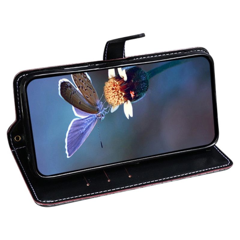 Lærdeksel Folio Deksel Vivo V30 5g Mobildeksel Krokodilletekstur