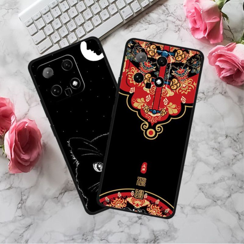 Deksel Xiaomi 14 Mobildeksel Keiserlig Broderi