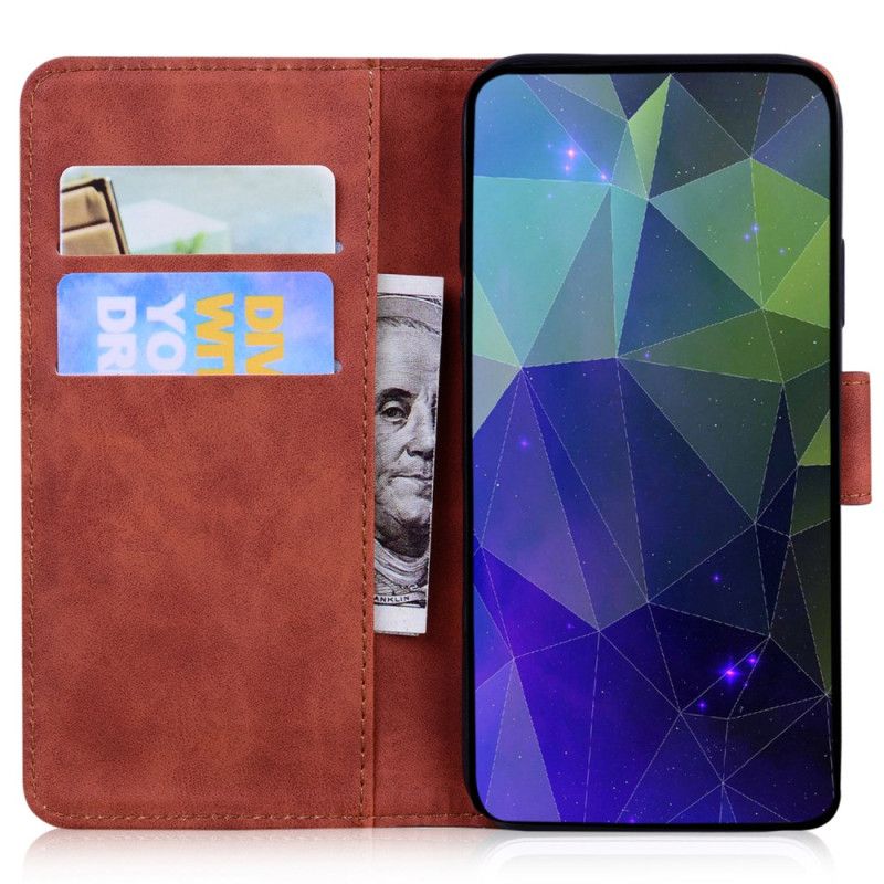 Folio Deksel Xiaomi 14 Tiger Footprint Beskyttelse Deksel