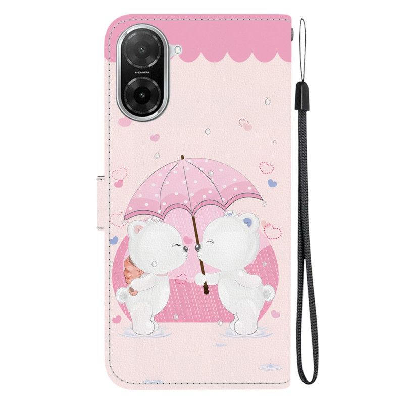 Folio Deksel Poco C71 Bjørnemønster