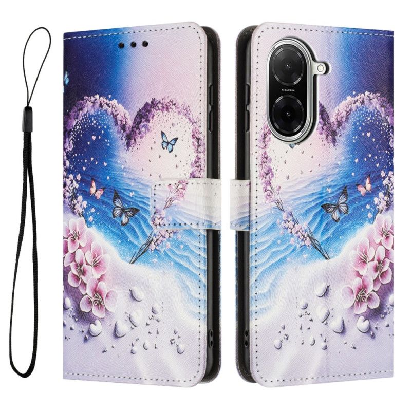 Folio Deksel Poco C71 Hjerte Beskyttelse Deksel