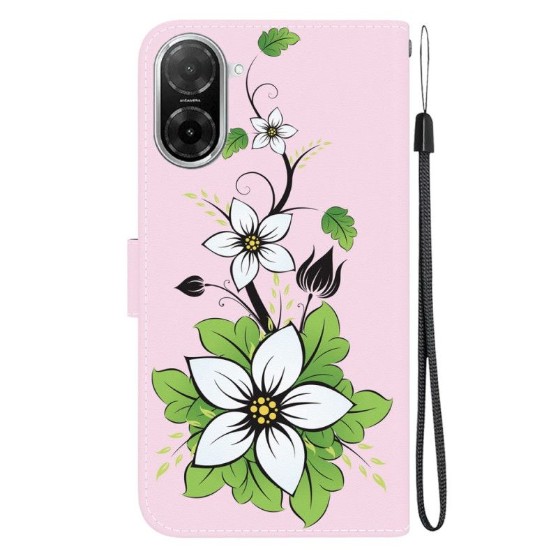 Folio Deksel Poco C71 Liljemønster