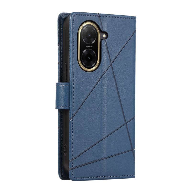 Folio Deksel Poco C71 Linjer Beskyttelse Deksel