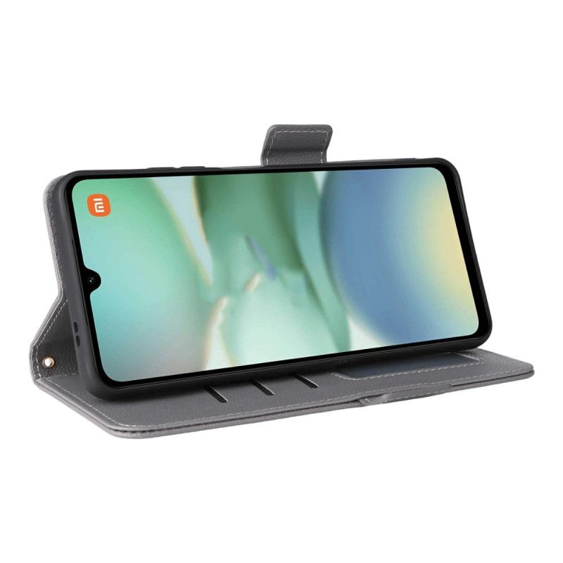 Folio Deksel Poco C71 Teksturert Snor I Litchi