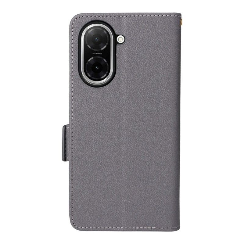 Folio Deksel Poco C71 Teksturert Snor I Litchi