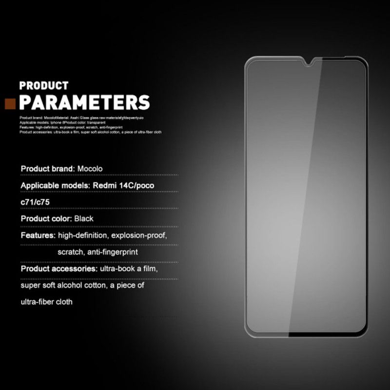 Full Skjermbeskytter I Herdet Glass For Poco C71 Mocolo