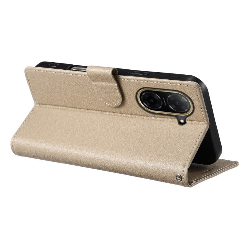 Lærdeksel Folio Deksel Poco C71 Ensfarget