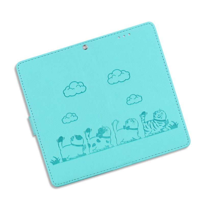 Lærdeksel Folio Deksel Poco C71 Mobildeksel Catwalk