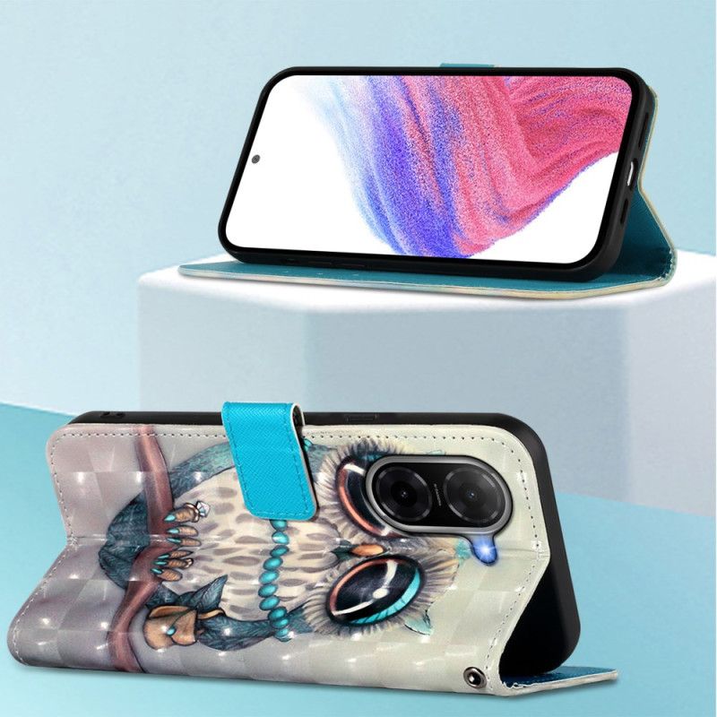 Lærdeksel Folio Deksel Poco C71 Mobildeksel Frøken Ugle