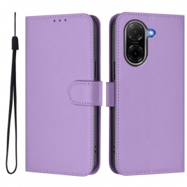 Lærdeksel Folio Deksel Poco C71 Monokrom