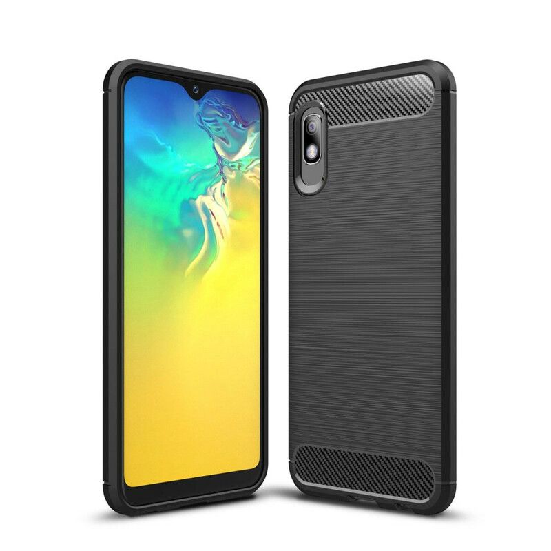 Deksel Til Samsung Galaxy A10e Børstet Karbonfiber