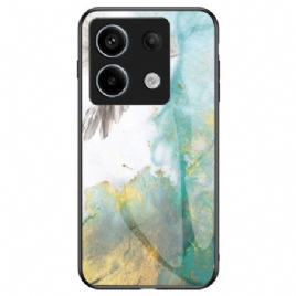 Deksel Xiaomi Redmi Note 13 Pro 5g Herdet Glassmarmor Og Flyvende Due