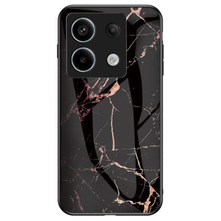 Deksel Xiaomi Redmi Note 13 Pro 5g Svart Og Gull Marmor Herdet Glass