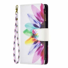 Folio Deksel Xiaomi Redmi Note 13 Pro 5g Akvarell Blomsterlommebok