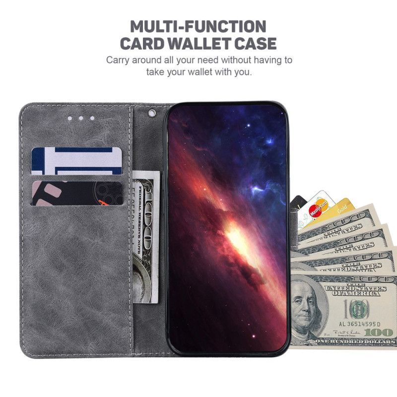 Folio Deksel Xiaomi Redmi Note 13 Pro 5g Strappy Vevd Mønster