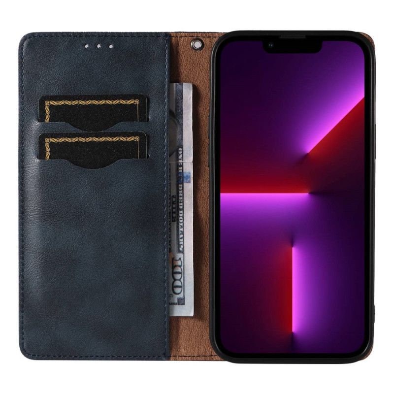 Beskyttelse Deksel Til iPhone 14 Pro Med Kjede Folio Deksel Vintage Strappy