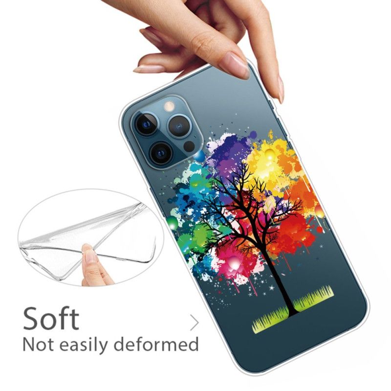 Deksel Til iPhone 14 Pro Transparent Akvarelltre