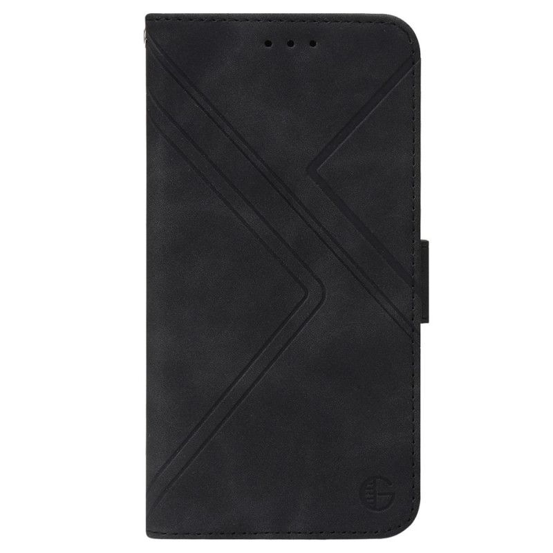 Folio Deksel Til iPhone 14 Pro Sikksakk Rfid
