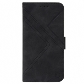 Folio Deksel Til iPhone 14 Pro Sikksakk Rfid