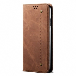 Beskyttelse Deksel Til Samsung Galaxy S20 Plus / S20 Plus 5G Folio Deksel Denim Stoff