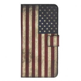 Folio Deksel Til Huawei Nova 5T / Honor 20 Amerikansk Flagg