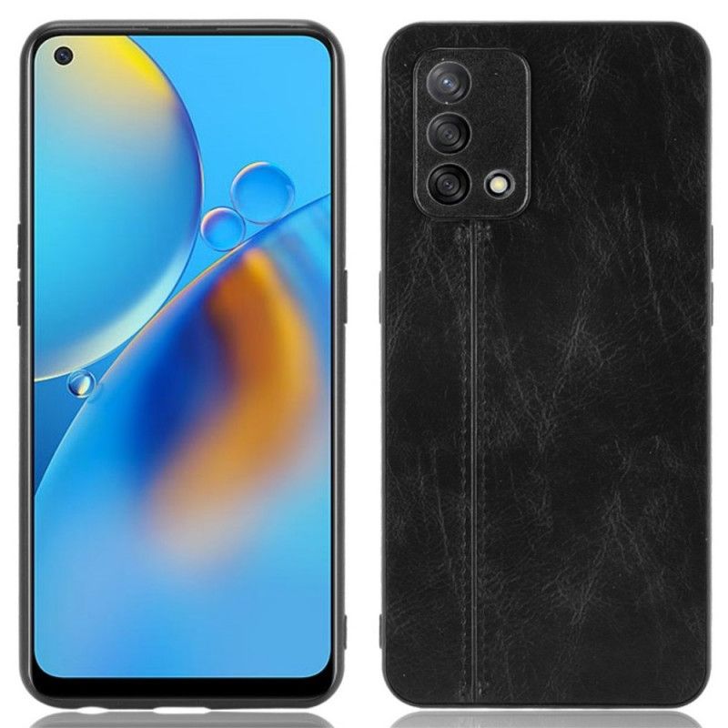 Deksel Til Oppo A74 4G Søm I Stilig Skinn