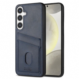 Deksel Samsung Galaxy S25 5g Kortholder I Teksturert Skinn