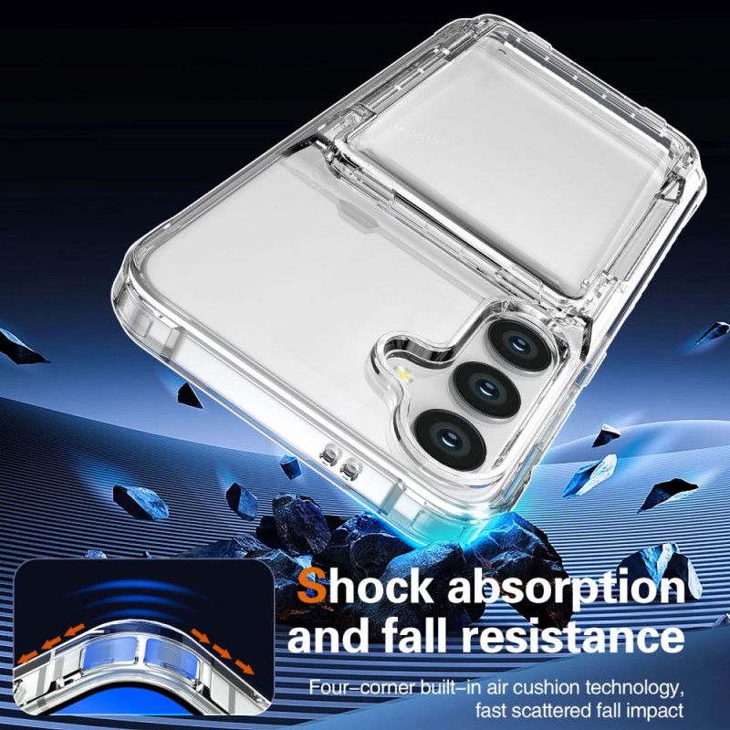 Deksel Samsung Galaxy S25 5g Mobildeksel Gjennomsiktig Med Innebygd Kortholder