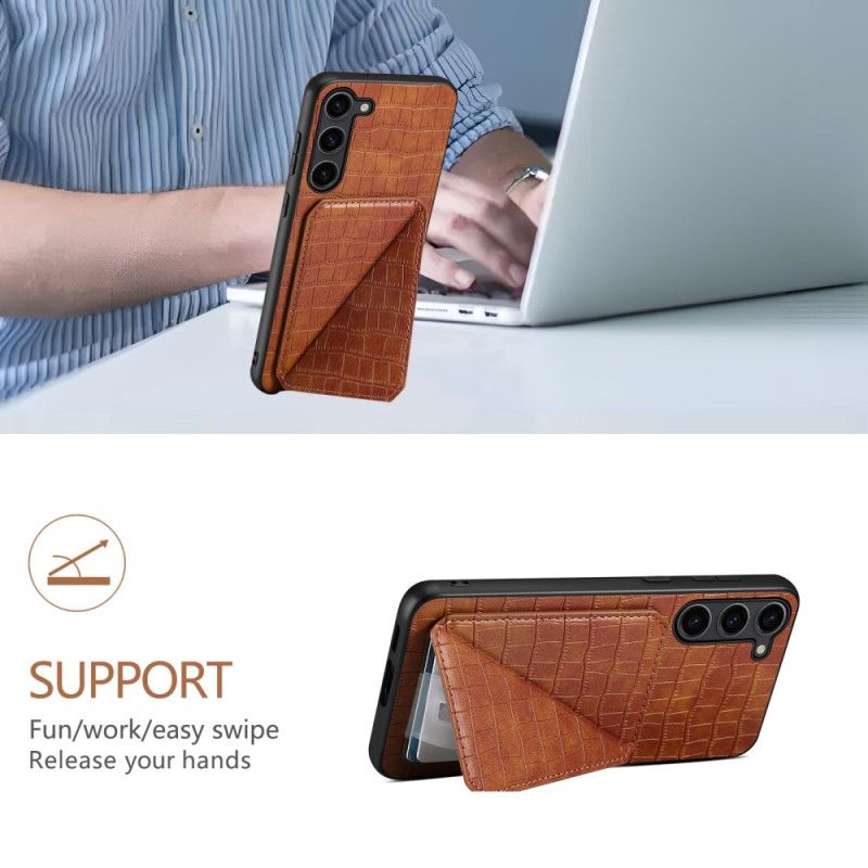 Deksel Samsung Galaxy S25 5g Mobildeksel Kortholder Med Krokodilletekstur