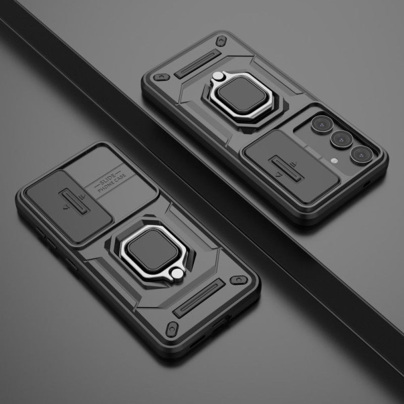 Deksel Samsung Galaxy S25 5g Slitesterkt Ringdeksel Med Kamerabeskytter