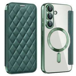 Deksel Samsung Galaxy S25 5g Vattert Kompatibel Med Magsafe